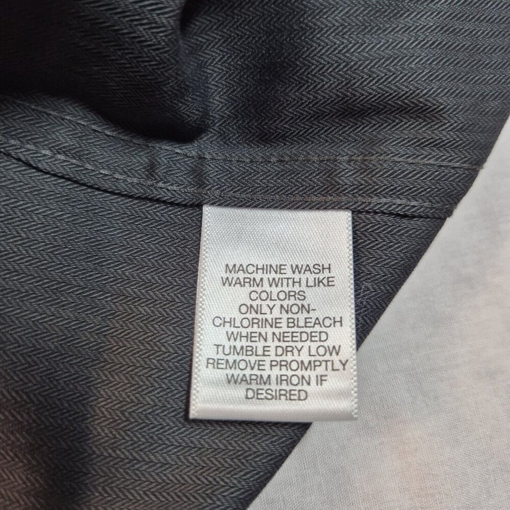 Travel Smart Roundtree & Yorke Men's Size S Shirt Long Sleeve Black (51) - Picture 7 of 9